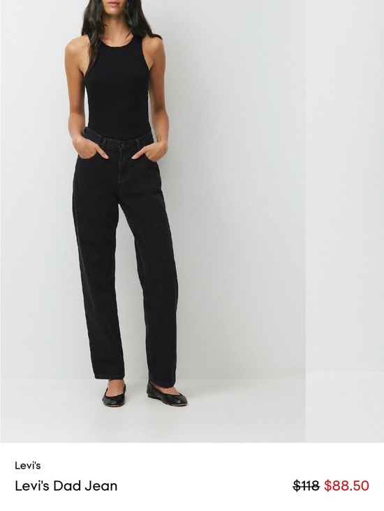 Levi's Denim - Levi's Black Dad Jeans